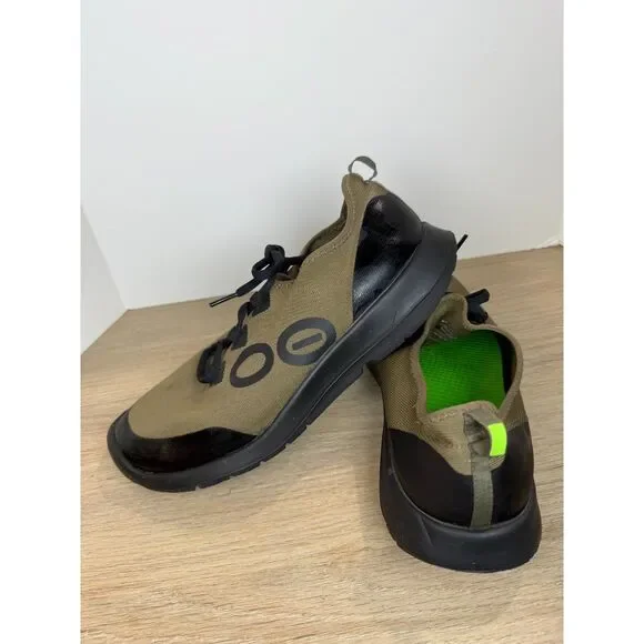 OOFOS OOMG Sport LS Low Shoes Men’s 11.5 Tactical Green Recovery Sneakers Cushio - Picture 10 of 11